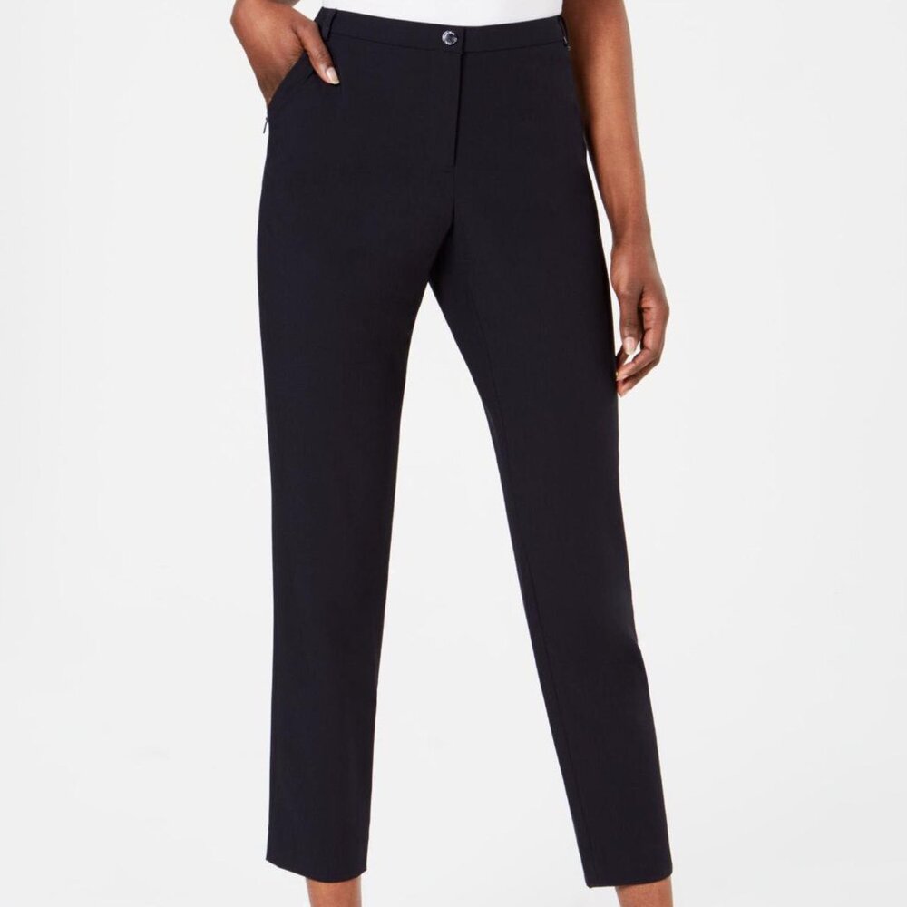 Calvin Klein Women's Slim Ankle Length Black Pants